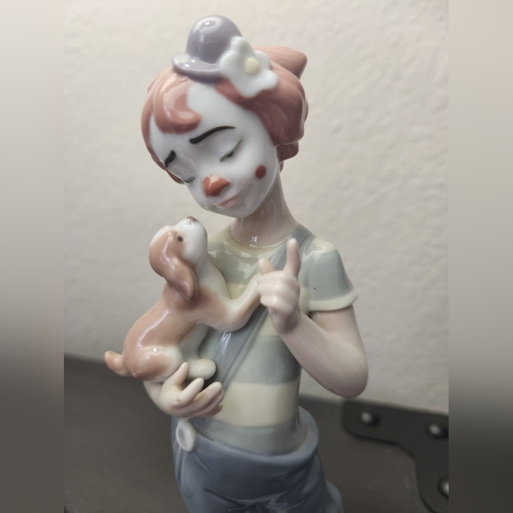 Lladro "Stage Partners" glazed porcelain figurine MINT Condition